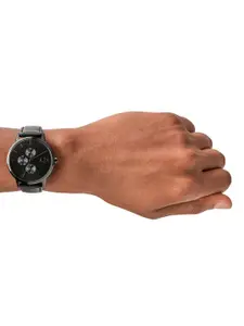 Armani Exchange Men Black Leather Analogue Watch AX2719