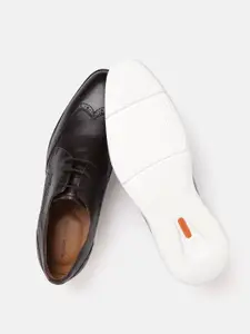 Ruosh Men Coffee Brown Smart Casual Brogues