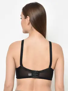 Da Intimo Black Lace Non-Wired Non Padded Everyday Bra DI-1272