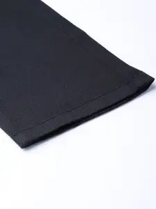 Blackberrys Men Navy Blue Sharp Skinny Fit Self Design Regular Trousers