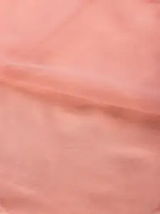 Ethnovog Women Peach-Coloured Embroidered Maxi Made To Measure Dress