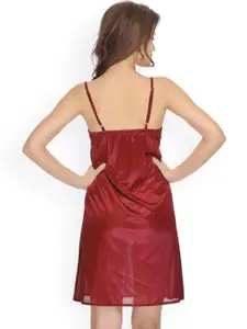 Clovia Nightdress with Robe NS0286P09S