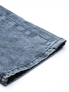 WROGN Men Blue Slim Fit Mid-Rise Clean Look Stretchable Jeans