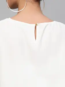 SASSAFRAS White Blouson With Extended Sleeves