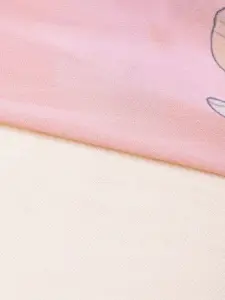 SASSAFRAS Peach-Coloured & Beige Floral Printed Maxi Dress