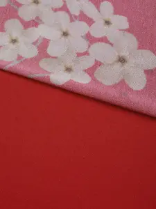 SASSAFRAS Red & Beige Printed Flared Skirt