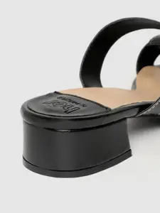 her by invictus Women Black Solid Block Heels