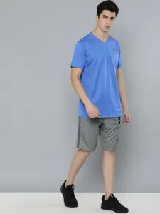 Puma Men Blue Solid Drycell Training Collective SS V-Neck T-shirt With Perforations