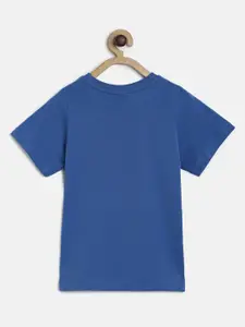 Puma Boys Blue Printed T-shirt