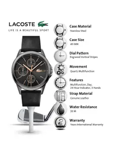 Lacoste Women Black Florence Analogue Watch 2001109