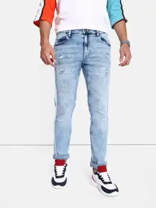 The Roadster Lifestyle Co. Men Blue Skinny Low Distress Back Street Boys Hyper Hypo Jeans