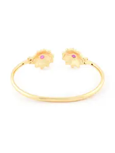 Zaveri Pearls Gold-Plated & Cubic Zirconia Bracelet