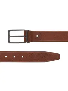 Van Heusen Men Brown Textured Leather Belt