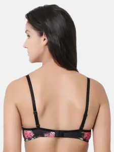 Enamor Women Padded Non-Wired Perfect Plunge T-Shirt Bra With Detachable Straps F023