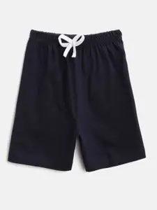 Toonyport Boys Grey Melange & Navy Blue Clock Print T-shirt with Shorts