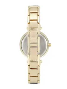 ANNE KLEIN Women Black & Gold-Toned Analogue Watch NBAK1980BKGB