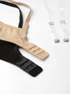 DressBerry Pack of 2 Solid Non-Wired Non-Padded Everyday Bra DB-LWR-BRA-030