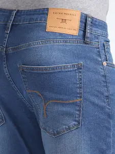 Flying Machine Men Blue Slim Fit Mid-Rise Clean Look Stretchable Jeans