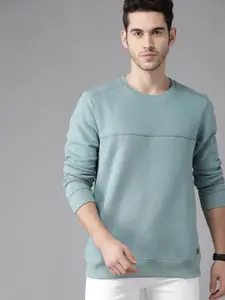 Roadster Men Blue Solid Sweatshirt