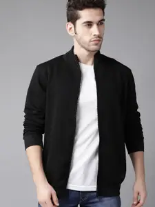 Roadster Men Black Solid Sweatshirt