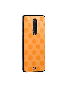 DailyObjects Orange Polka OnePlus 8 Glass Mobile Cover