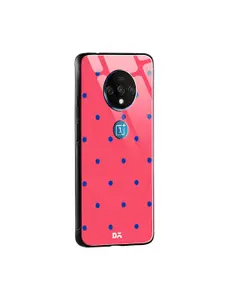 DailyObjects Pink & Blue Bubbles Candy OnePlus 7T Glass Mobile Case