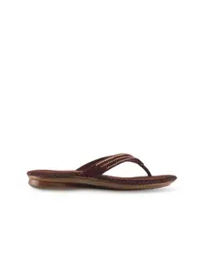 Mochi Women Brown Embellished Flats