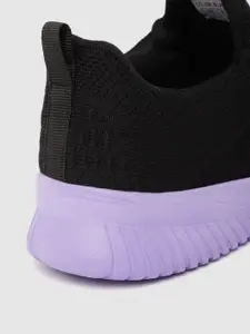 HRX by Hrithik Roshan Women Black Woven Design Alpha Running Shoes