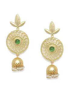 Binnis Wardrobe Gold-Plated Circular Drop Earrings