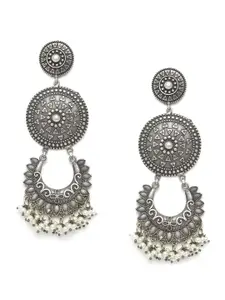 Binnis Wardrobe Silver-Plated Circular Chandbalis