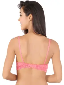 Bralux Pink Lace Medium-Coverage Bra