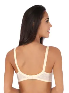 Bralux Beige Full-Coverage Lace Bra
