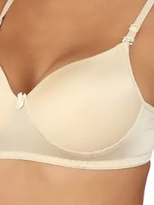Bralux Nude-Coloured Full-Coverage Bra