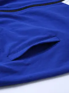 Urbano Fashion Men Colourblocked  Cotton Zippered Sweatshirt