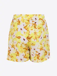 CUTECUMBER Girls Pack Of 2 Printed Regular Fit Regular Shorts