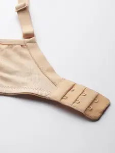 Roadster Cream-Coloured Solid Non-Wired Non Padded Everyday Bra