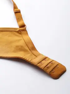 Roadster Mustard Yellow Solid Non-Wired Non Padded Everyday Bra