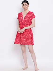 Oxolloxo Pink Graphic Print Nightdress