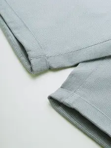 Louis Philippe Sport Men Grey Solid Slim Fit Regular Shorts