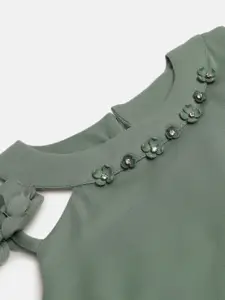 Tiny Girl Green Solid Top