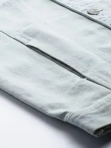 Roadster Men Blue Washed Denim Jacket