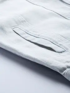 Roadster Men Blue Solid Denim Jacket