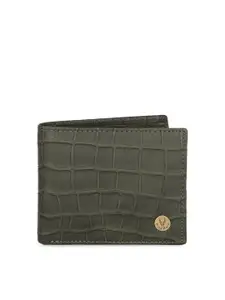 WildHorn Men Green & Black RFID Protected Genuine Leather Wallet & Pen Accessory Gift Set