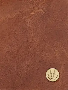 WildHorn Men Tan Brown & Black RFID Protected Genuine Leather Wallet & Pen Accessory Gift Set