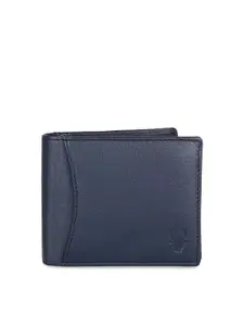 WildHorn Men Blue & Black RFID Protected Genuine Leather Wallet & Belt Accessory Gift Set
