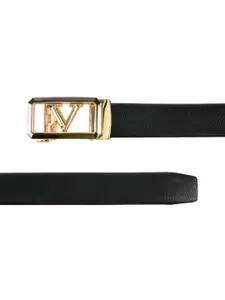 WINSOME DEAL Men Black Solid Belt