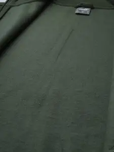 Puma Men Olive Green Printed Knitted 5 Bomber Jacket