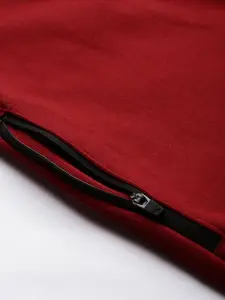 one8 x PUMA Puma Men Maroon Printed VK Ms Front-Open Track Sweatshirt