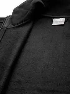 Puma Men Black Printed Knitted Sporty Jacket