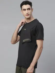 Puma Men Black First Mile Xtreme dryCELL Self Design Training T-shirt